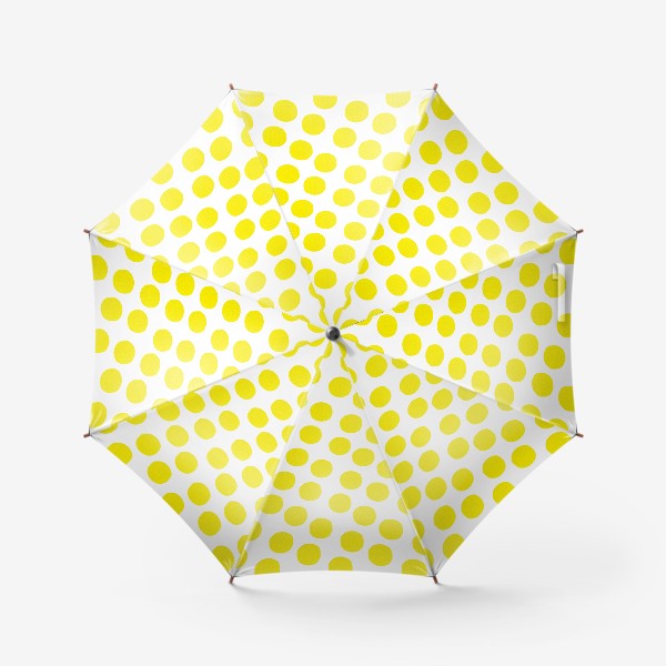 Зонт «Паттерн крупные жёлтые кружочки»