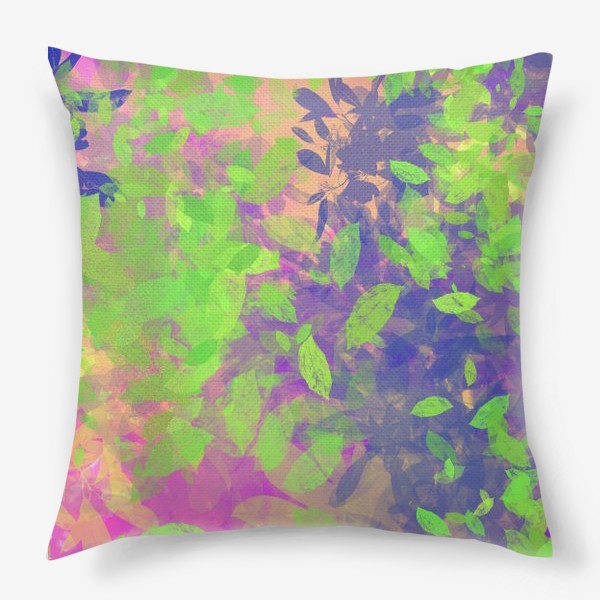 Подушка «Разноцветные листья»