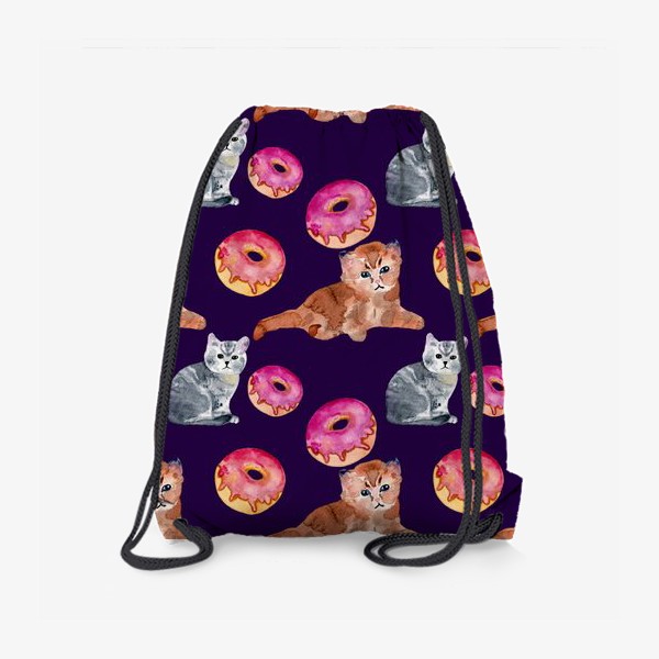 Рюкзак «котята и пончик»