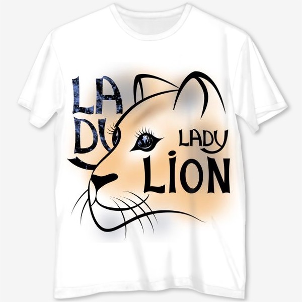 Футболка с полной запечаткой &laquo;LADY LION&raquo;