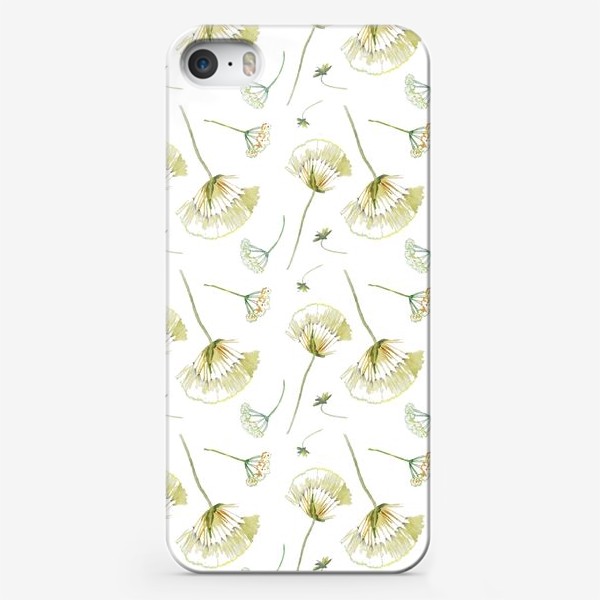 Чехол iPhone «Одуванчики и тысячелистник из гербария»