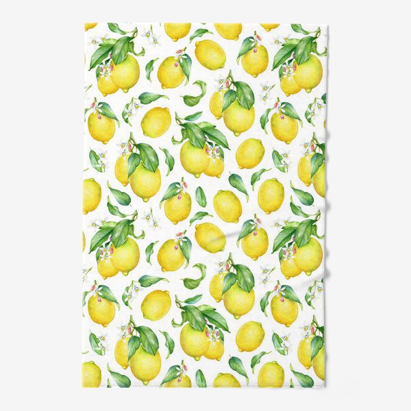 Полотенце «Паттерн с лимонами светлый»