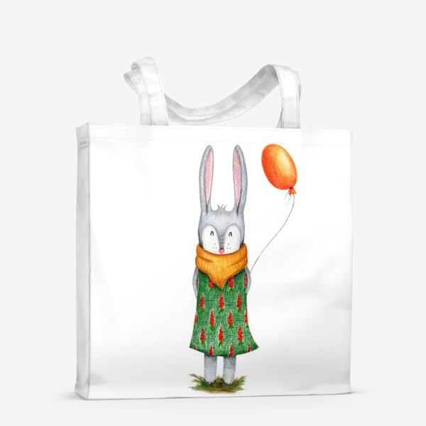 Сумка-шоппер &laquo;Заяц с воздушным шариком&raquo;