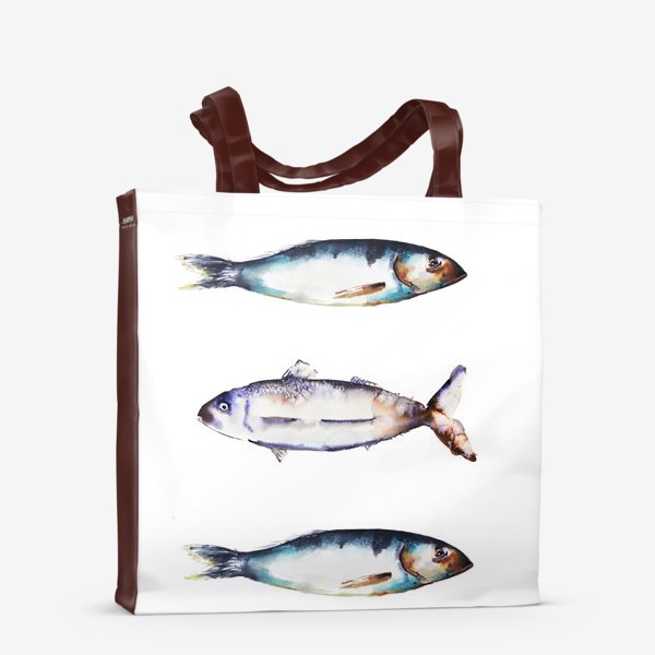 Сумка-шоппер «Акварельные рыбки»