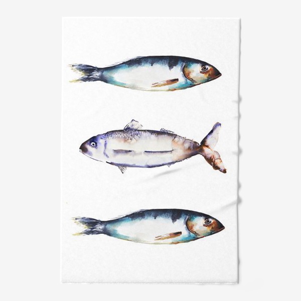 Полотенце «Акварельные рыбки»