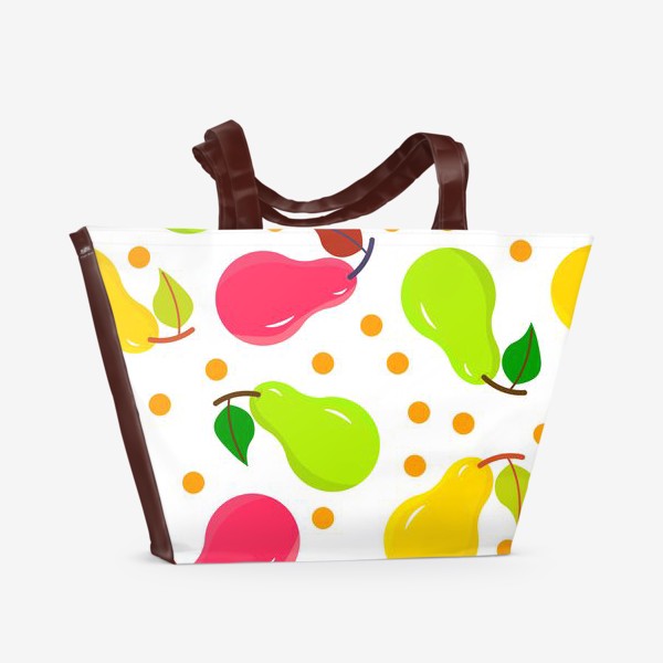 Пляжная сумка «Разноцветные груши»