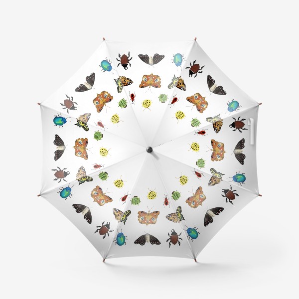 Зонт «Жуки и бабочки»