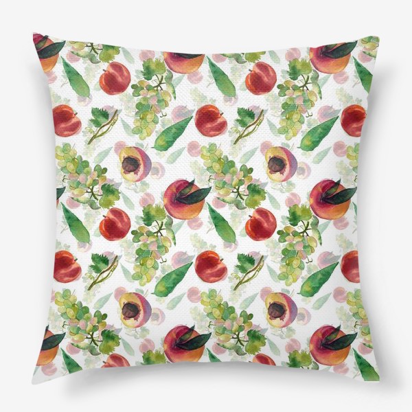Подушка «персик и виноград»