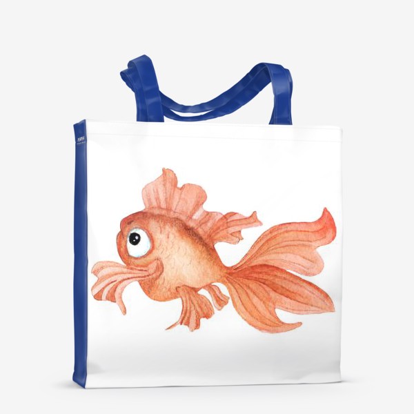 Сумка-шоппер «Акварель. Золотая рыбка »