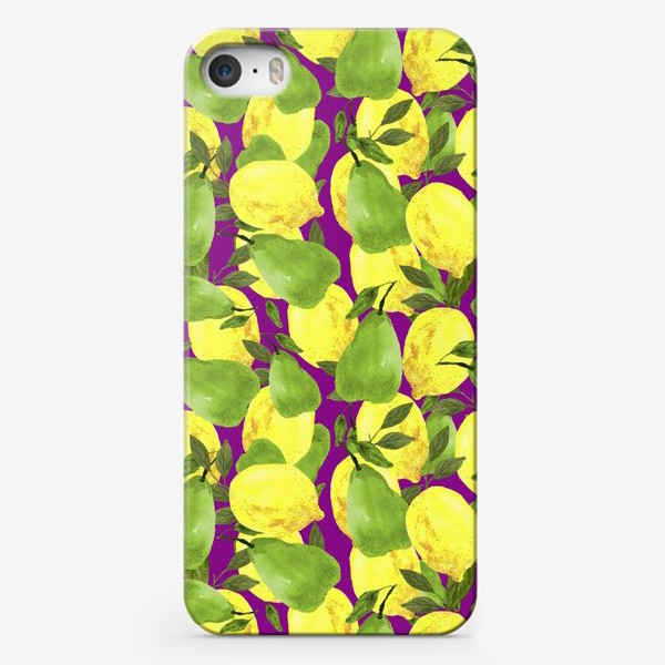 Чехол iPhone «Лимоны и груши»