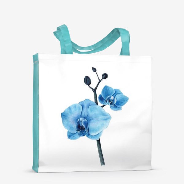 Сумка-шоппер «Голубая орхидея фаленопсис»