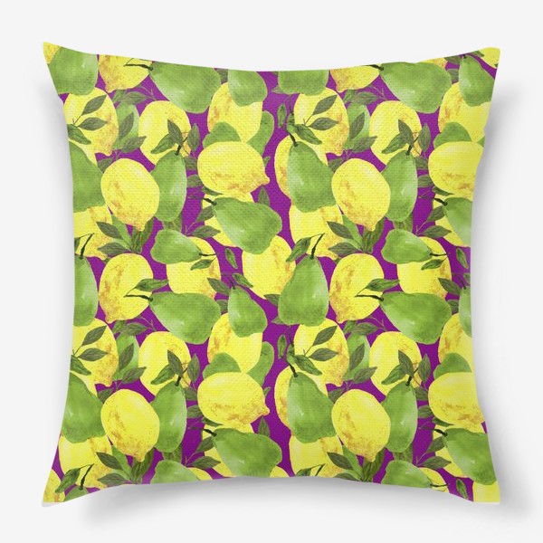 Подушка «Лимоны и груши»