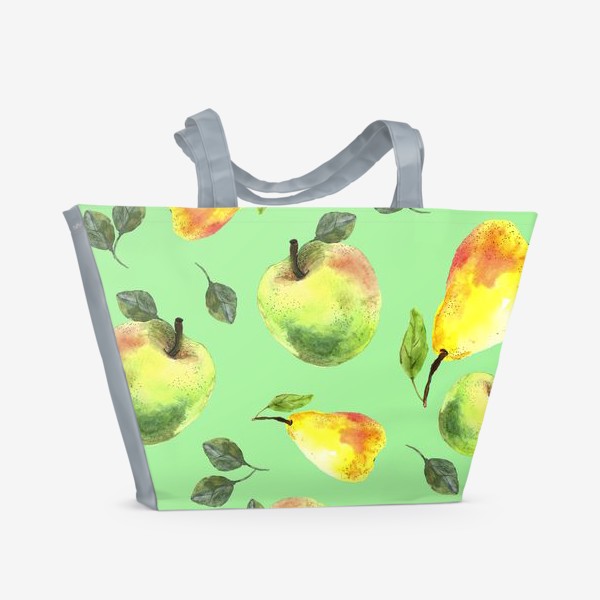 Пляжная сумка «Яблоки и груши»