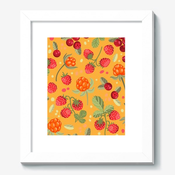 Картина «Яркие лесные ягоды»