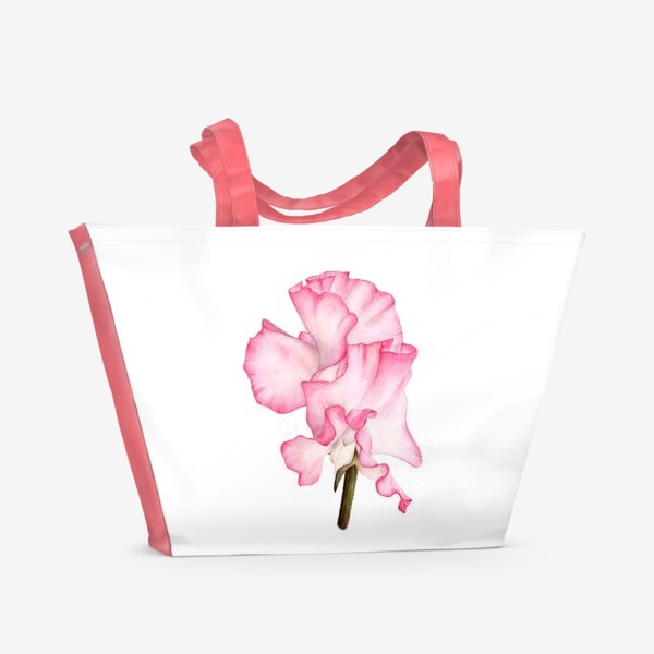 Пляжная сумка «Цветок душистый горошек»