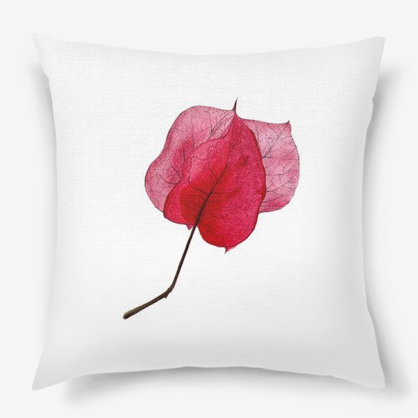 Подушка «Розовый цветок бугенвиллея»