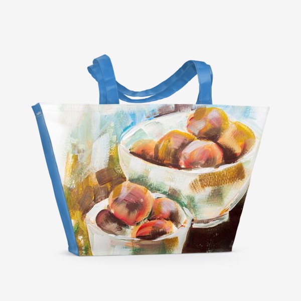 Пляжная сумка «Персики»