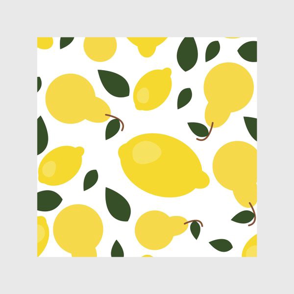 Скатерть «паттерн лимон и груши»
