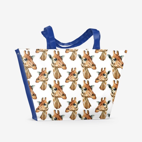 Пляжная сумка «паттерн с жирафами»