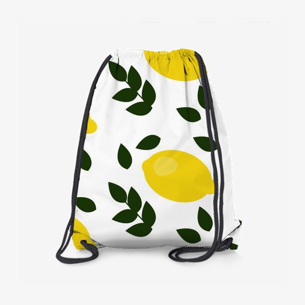 Рюкзак «паттерн лимоны с листьями»