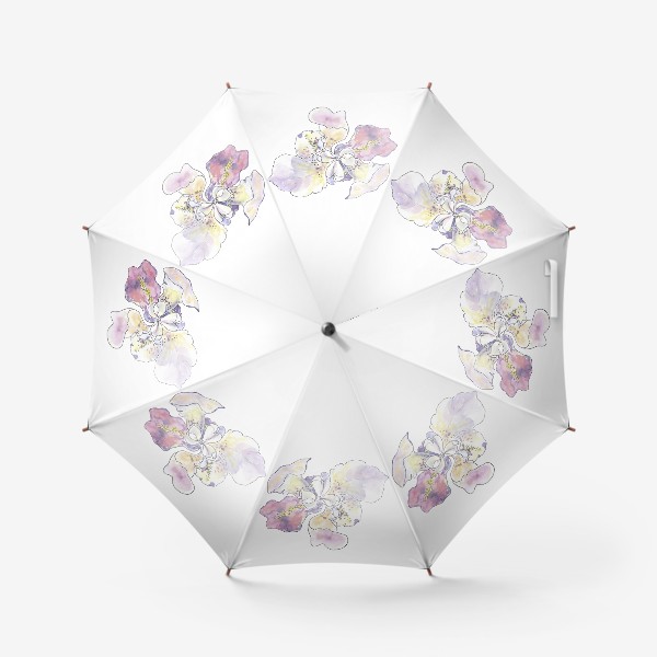 Зонт «Цветочное настроение. Ирис во всей красе.»