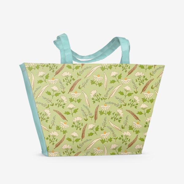 Пляжная сумка «Зеленая полянка»