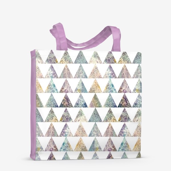 Сумка-шоппер «Акварельные треугольники»