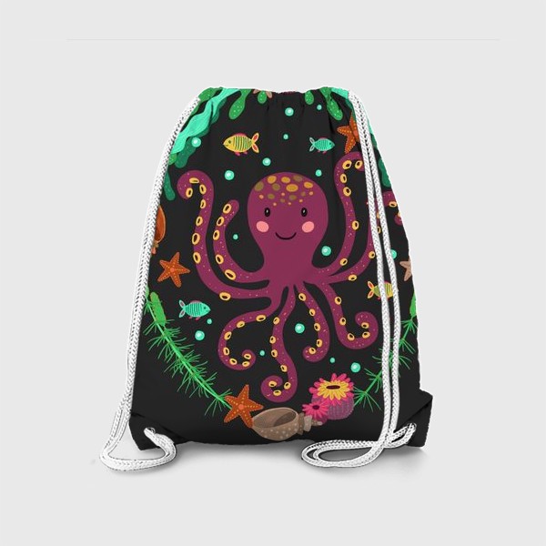 Рюкзак «Фиолетовый осьминог»