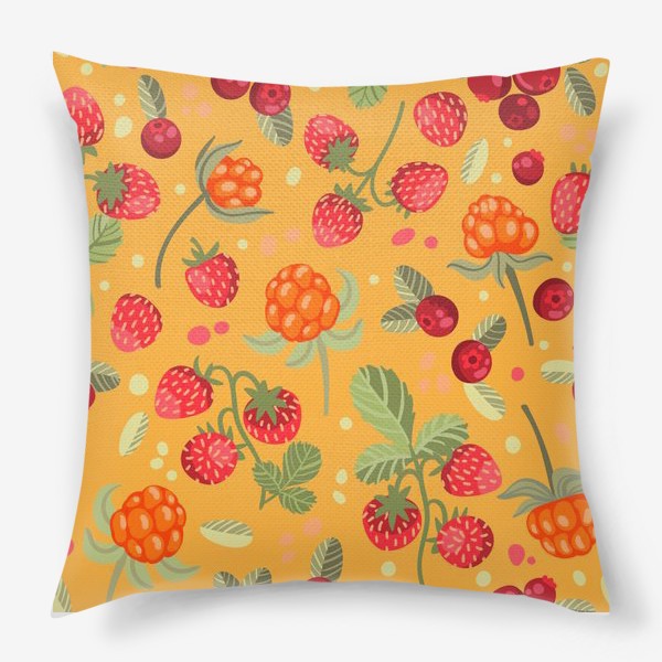 Подушка «Яркие лесные ягоды»