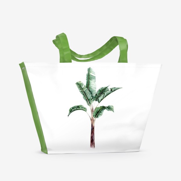 Пляжная сумка &laquo;Тропики банановое дерево&raquo;