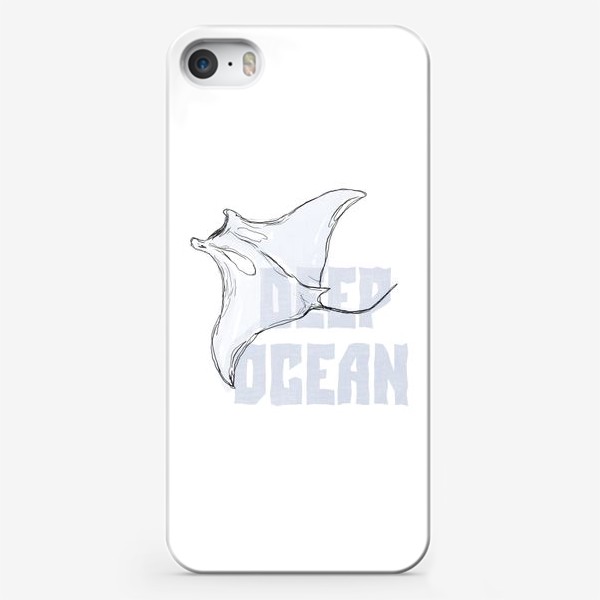 Чехол iPhone «Электрический скат. Глубокий океан»