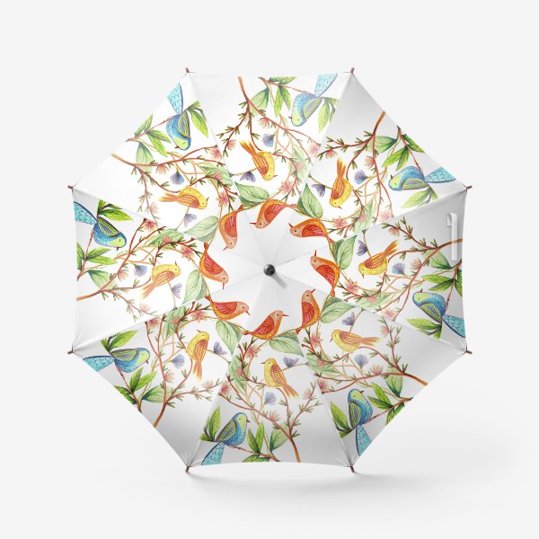 Зонт «Птицы на ветках»