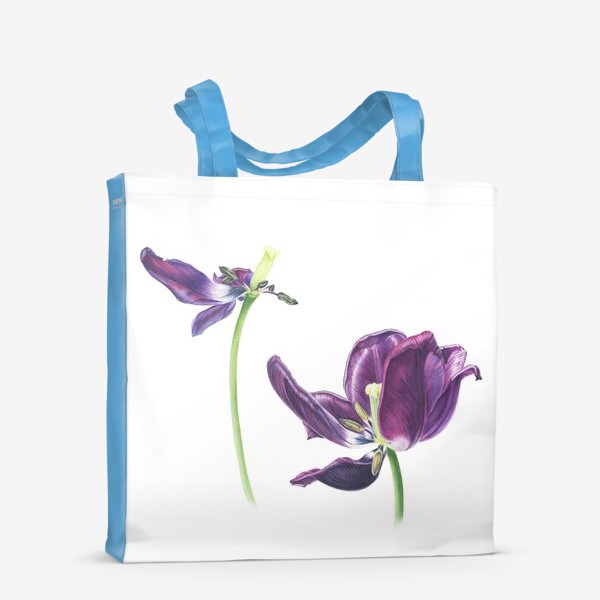 Сумка-шоппер «Фиолетовые тюльпаны»