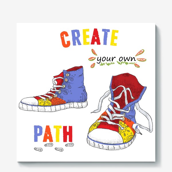 Холст «Create your own path»