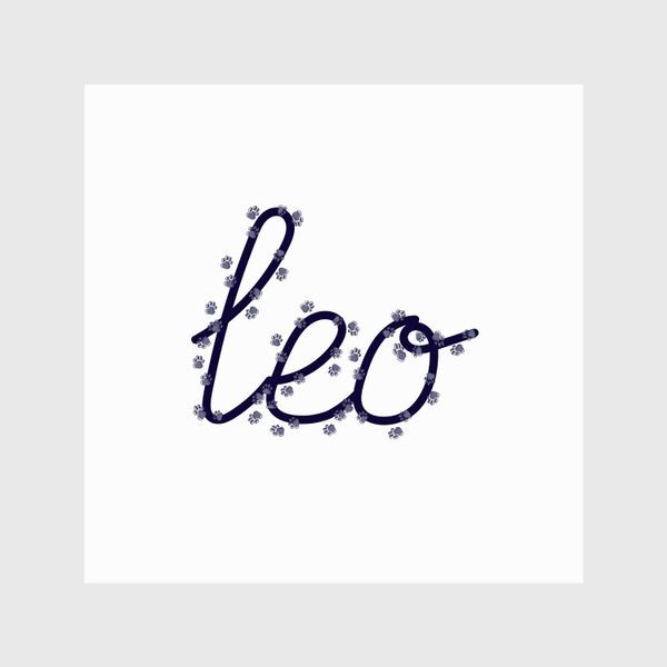 Шторы «Надпись Лев Лео Леттеринг Подарок для Льва»