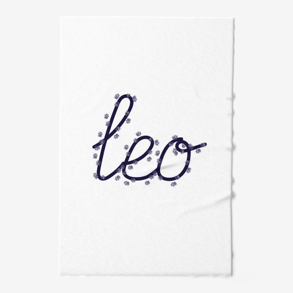 Полотенце «Надпись Лев Лео Леттеринг Подарок для Льва»