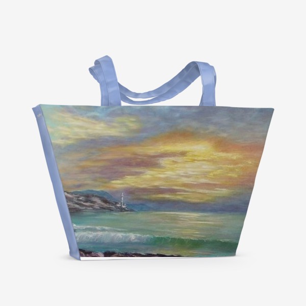 Пляжная сумка «Закат над морем»