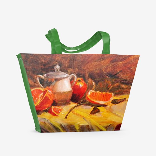 Пляжная сумка «Натюрморт с апельсинами»