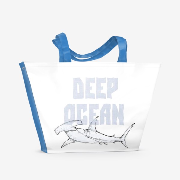 Пляжная сумка «Акула-молот. Глубокий океан»