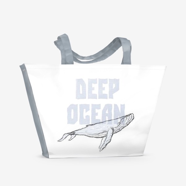 Пляжная сумка «Кит. Глубокий океан»
