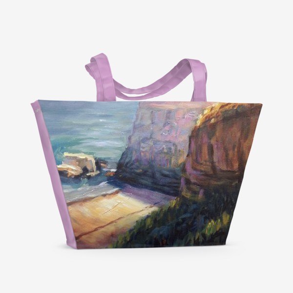 Пляжная сумка «Скалы в Калифорнии»