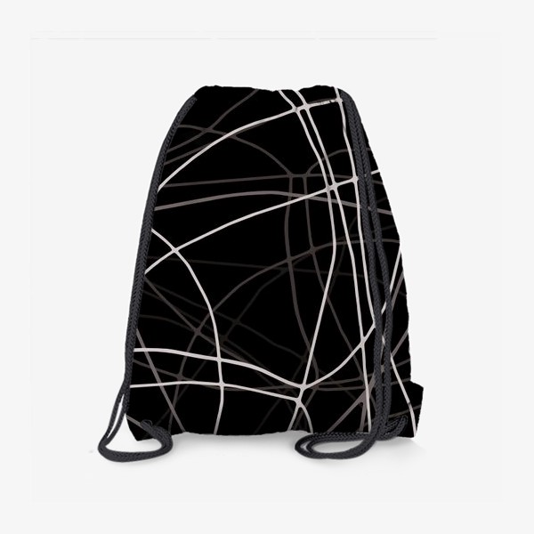 Рюкзак «Линии на черном фоне»