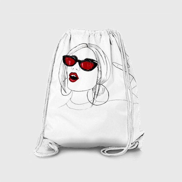 Рюкзак «Девушка в красных очках»