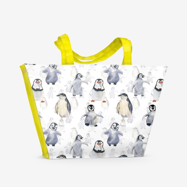 Пляжная сумка «веселые пингвины»