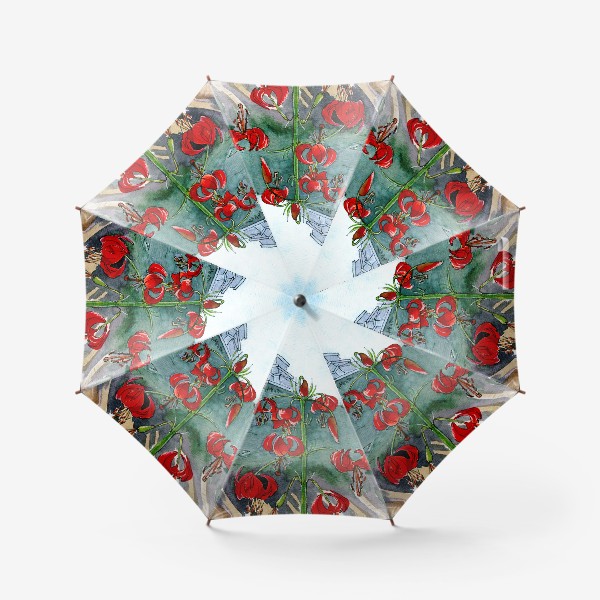 Зонт «Байкальские дикие лилии»