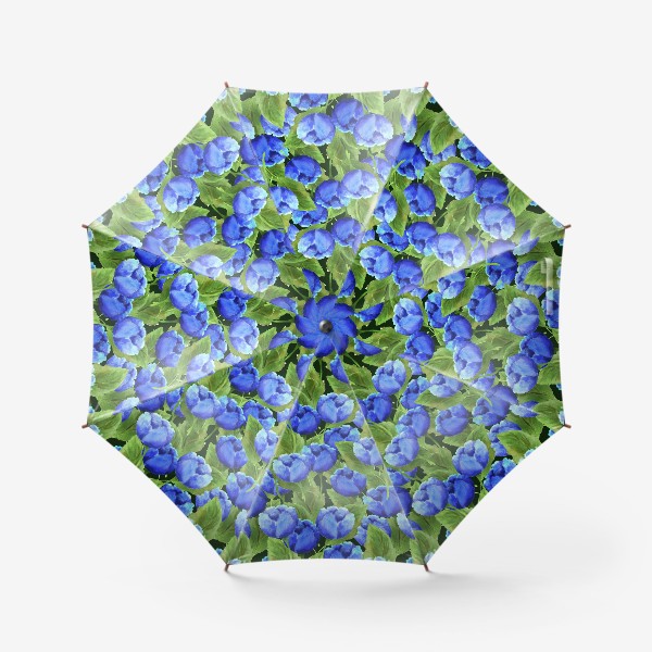 Зонт «Синие  тюльпаны»