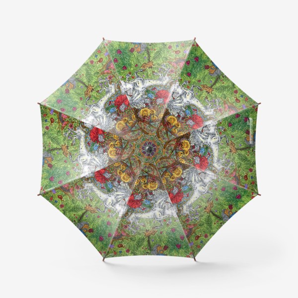 Зонт «Путешествие с единорогами»