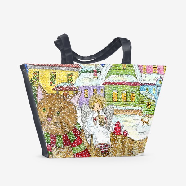 Пляжная сумка «Новогодняя сказка»