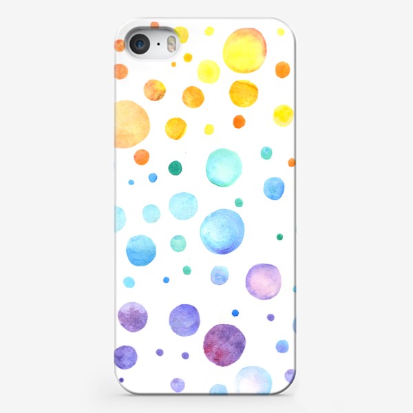 Чехол iPhone «Акварельные пузыри»
