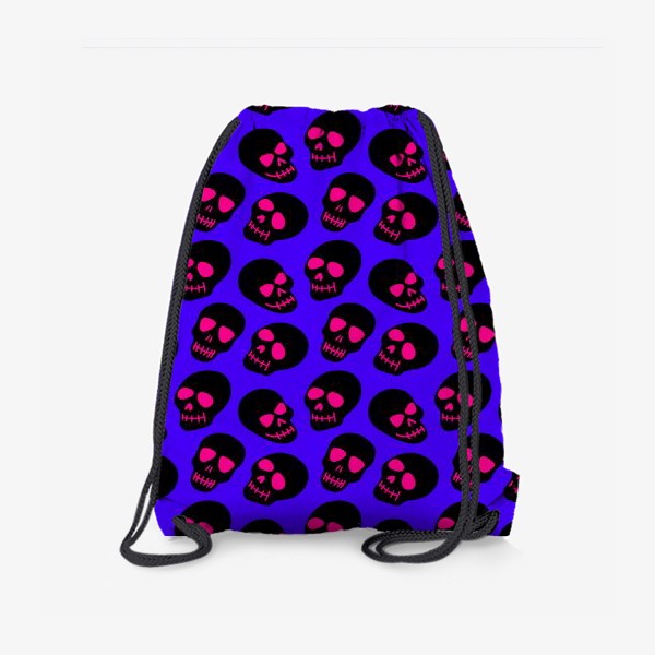 Рюкзак «Веселые яркие черепки. Счастливого хэллуина! »